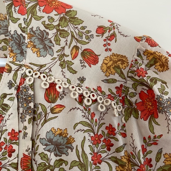 Monsoon London | Floral Short Sleeve Button Down Shirt - size US 12 - Picture 3 of 13